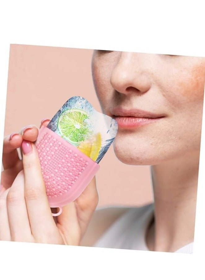 قالب سيليكون لصنع الثلج مع فرشاة لتدليك الوجه برودة منعشة لبشرتك - Image 5